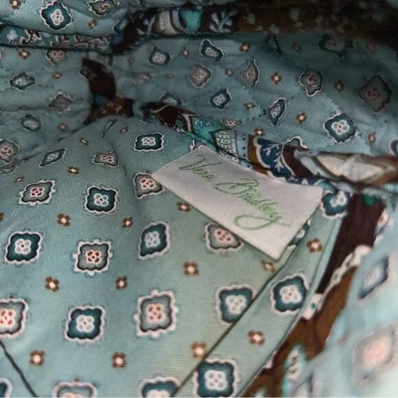 Vera Bradley Retired Java Blue Shoulder Purse​ - Picture 7 of 8